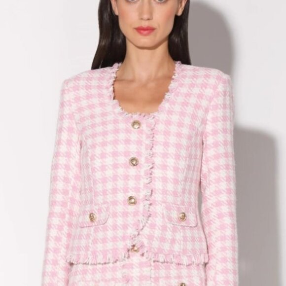 Walter Baker Jackets & Blazers - Walter Baker- Inaya Jacket, pink tweed blazer Size XS